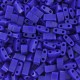 Miyuki half tila 5x2.4mm beads - Opaque cobalt HTL-414